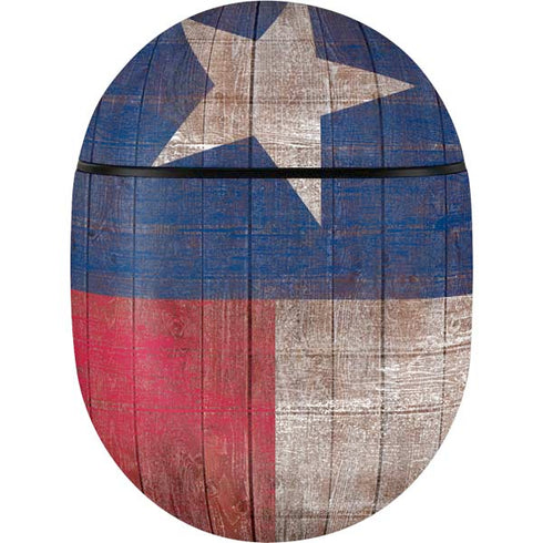 Texas Flag Dark Wood Google Pixel Buds Skin